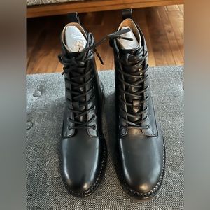 Vince Cabria Lug Sole Boots- Size 7- Black